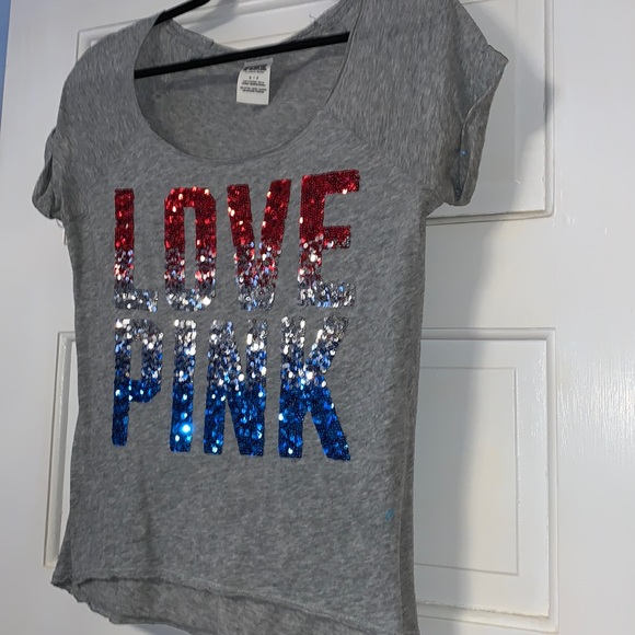 PINK Victoria's Secret Tops - Small Victoria’s Secret PINK bling vintage T-shirt